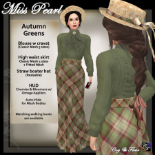 COG & FLEUR -MissPearl-AutumnGreens512